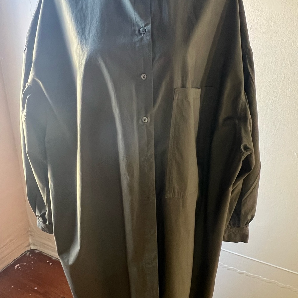H&M Green Midi Dress with Soft Fabric